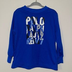 Blue long sleeve Polo tee
